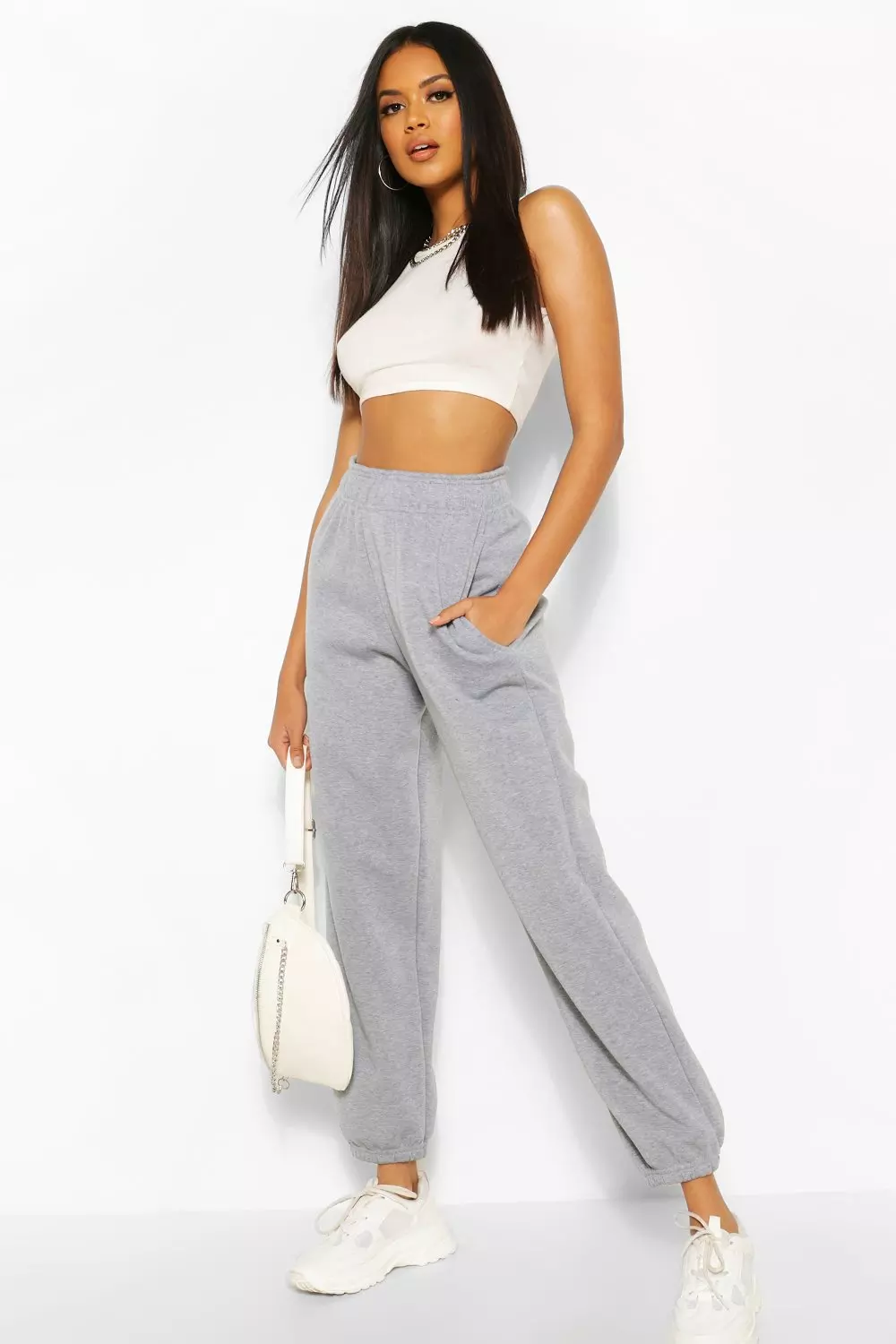 High waist best sale oversized joggers